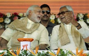 pm narendra modi with nitish kumar in bihar