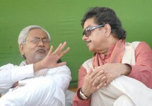 satrudhan with nitish kumar