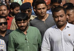 khainiya kumar in patna came from jnu after bail