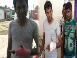 NSUI-students-beaten-SI-in-Aurangabad Bihar